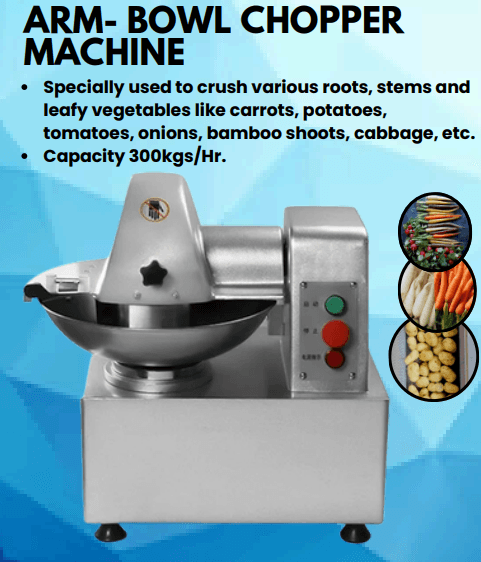 Bowl Chopper manufacturer in India - AREIUM Food Machines