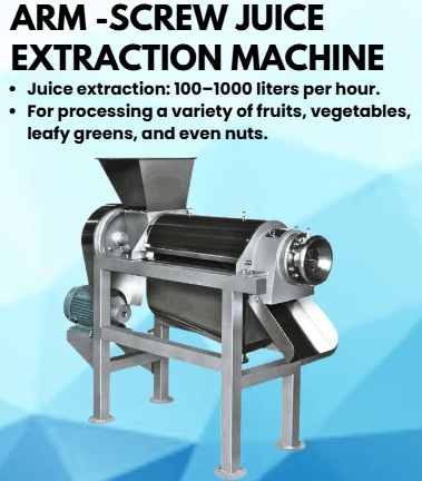 Juice Extractor manufacturer in India - AREIUM Food Machines