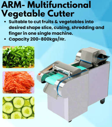Multifunctional Vegetable Cutter manufacturer in India - AREIUM Food Machines