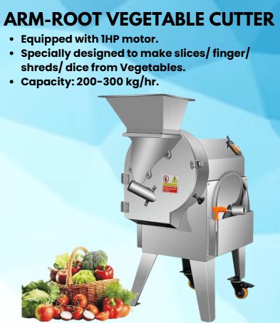 Root Vegetable Cutter manufacturer in India - AREIUM Food Machines